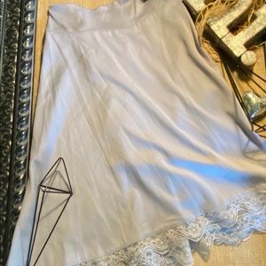 NWOT Octavia Silver A Line Skirt Size L